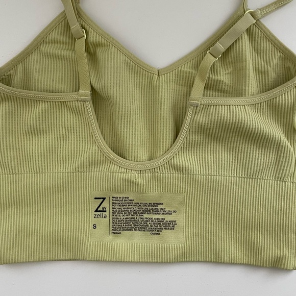 Z by Zella neon green bra tank - Picture 3 of 3